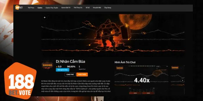 {8} Dị Nhân Cầm Búa – Trò Chơi Nổ Hũ Đáng Tin Cậy Nên Chơi Ngay