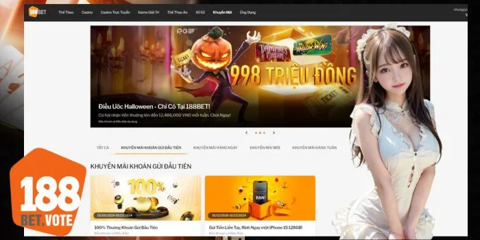 {9} Khuyến mãi nạp lần đầu của 188Bet có giá trị gì đặc biệt?