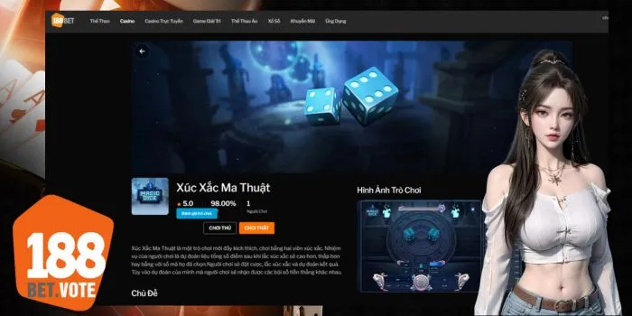 {8} Tỷ lệ trả thưởng có thể đạt tới 9000 lần số tiền bạn đã đặt cược, điều này đã khiến cho trò chơi <strong>Xúc Xắc Ma Thuật</strong> trở nên ngày càng phổ biến hơn. Thêm vào đó, những ưu điểm tuyệt vời khác cũng đã thu hút một lượng lớn người chơi trung thành:
